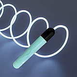 Скакалка сяюча світлодіодна 2.8 м для дітей і дорослих з LED-підсвіткою для занять спортом, зелена, фото 8