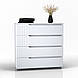 Комод "Портленд" К-40, Білий матовий (100/99/40), МДФ, фото 3