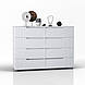 Комод "Портленд" К-407, Білий матовий (140/99/40), МДФ, фото 3