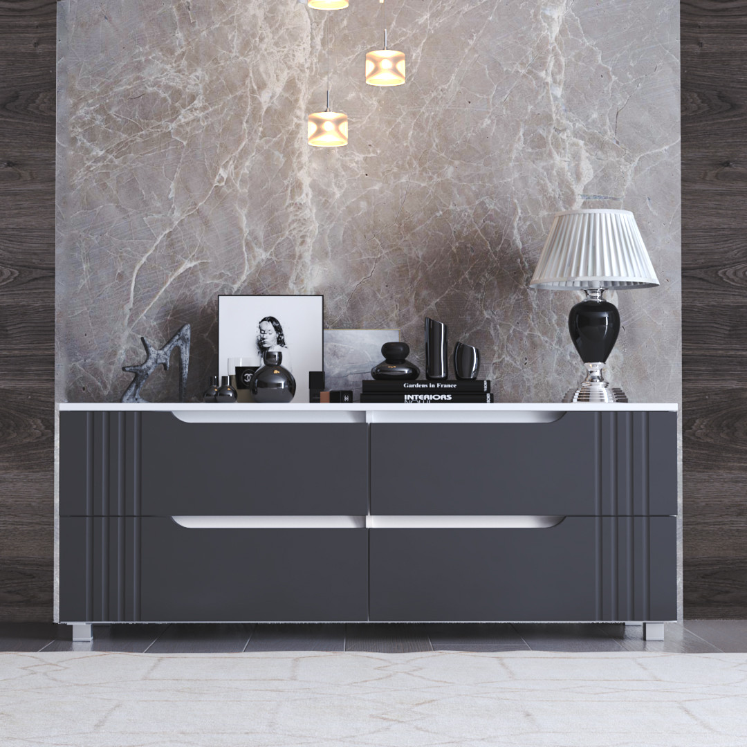 Комод "Портленд" К-207, Графіт (138/53/40), DiPortes, фото 1