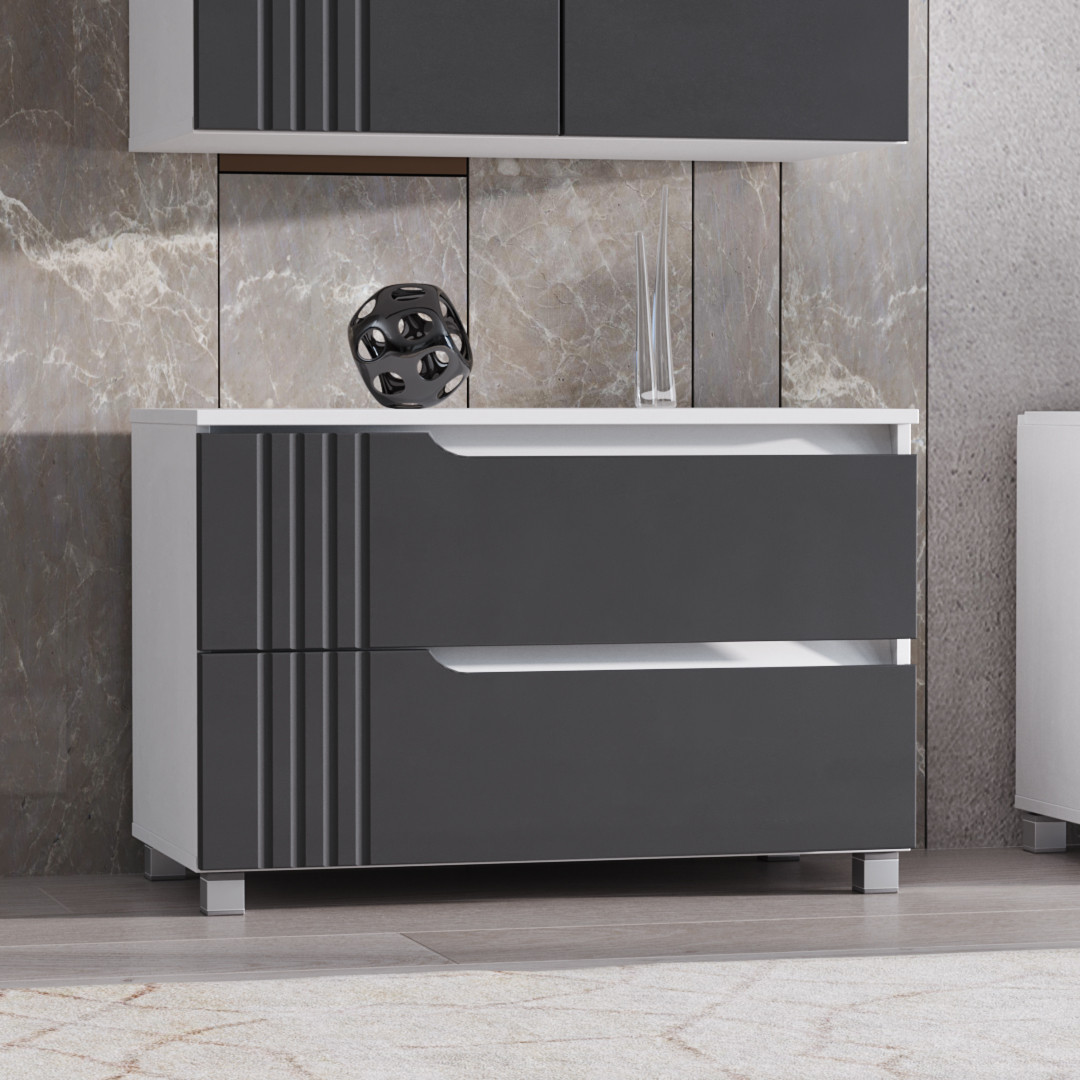 Комод "Портленд" К-28, Графіт  (80/53/40),  DiPortes, фото 1