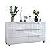 Комод "Портленд" К-307, Білий глянець (140/76/40), МДФ, фото 2