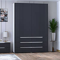 Шафа гардероб  Портленд №22, К-823_L-823_R, Графіт (160/230/52), МДФ