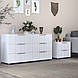 Комод "Саванна" К-307, Білий матовий (140/76/40), МДФ, фото 4