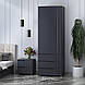 Шафа для одягу  "Портленд", К-823-R, Графіт / Графіт (80/230/52), МДФ, фото 2