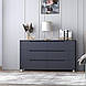 Комод "Портленд" К-307, Антрацит / Графіт матовий (140/76/40), МДФ, фото 4