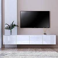 Тумба ТВ "Портленд" навісна, К-504, Білий глянець (200/33/35), МДФ