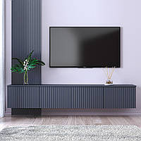 Тумба ТВ "Саванна" навісна, К-504, Антрацит / Графіт (200/33/35), МДФ