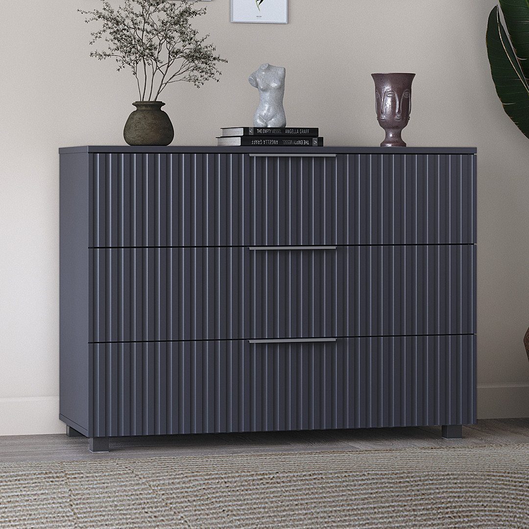 Комод "Саванна" К-30, Антрацит / Графіт матовий (100/76/40), МДФ, фото 1