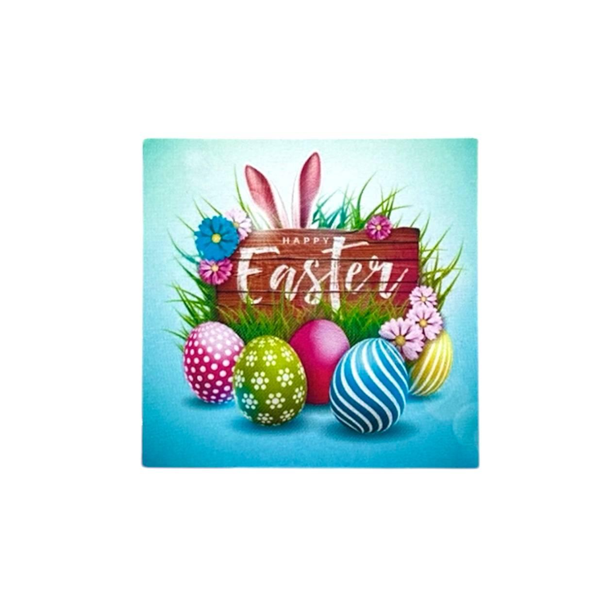 Бірка "Happy Easter" 50х50 мм (10 шт)