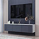 Тумба ТВ "Портленд" навісна, К-507, Білий / Графіт матовий (150/33/35), МДФ, фото 4