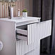Туалетний столик з тумбою Кс-10_K-35 "Саванна", Білий матовий (130/76/42), фото 6