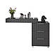 Туалетний столик з тумбою Кс-11_K-35 "Саванна", Антрацит / Графіт (130/92/42), фото 2