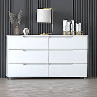 Комод "Бостон" К-307, Білий матовий (140/76/40)