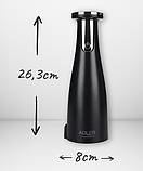 Набір із 3 млинів для спецій, солі та перцю Adler AD 4449b — USB, фото 4