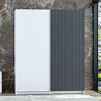 Шафа Купе Hettich Саванна К-853 Білий / Графіт (160/200/52), МДФ