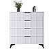 Комод "Саванна ЛОФТ" К-40, Білий матовий (100/107/40), МДФ, фото 2