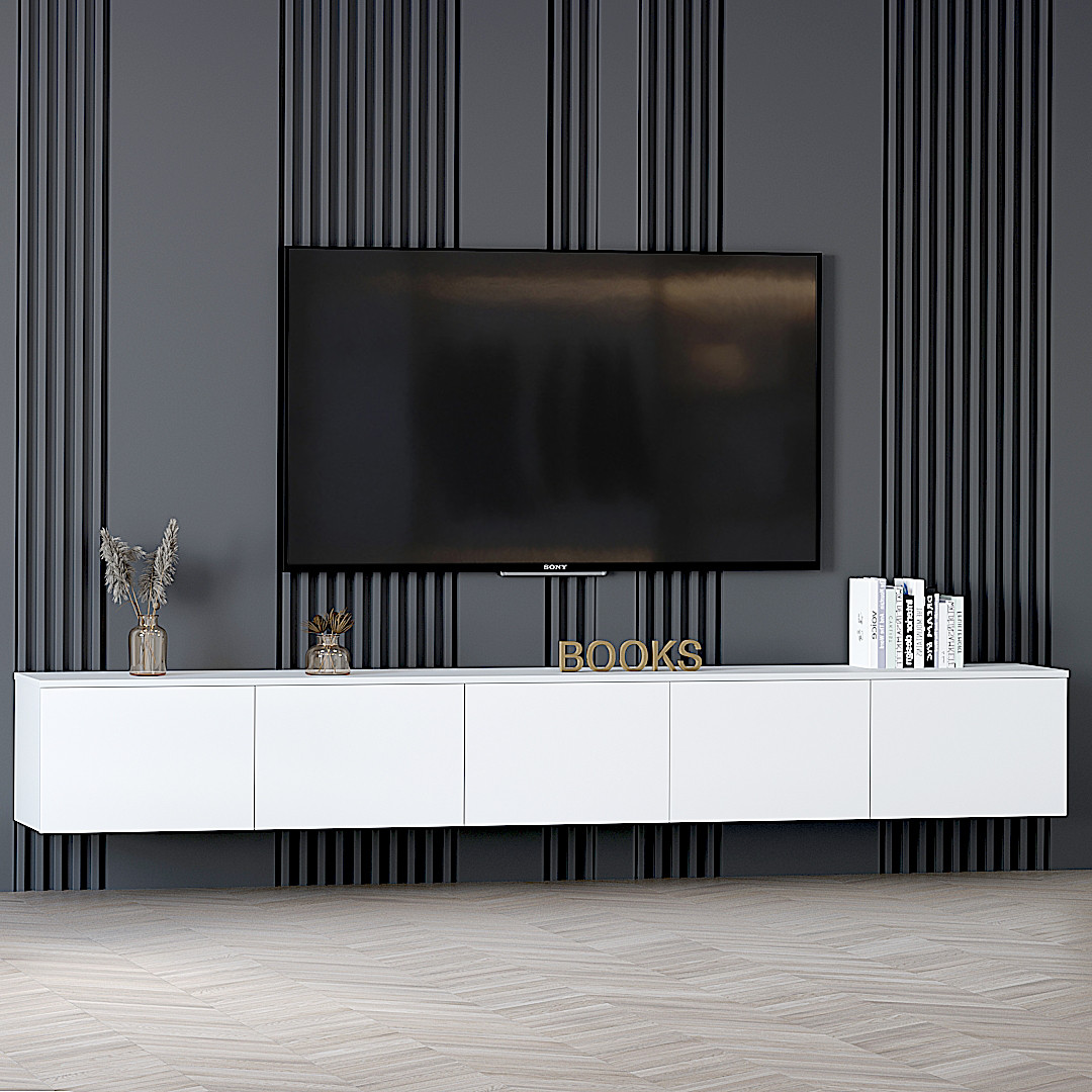 Тумба ТВ "Бостон" навісна, К-508, Біла (250/33/35), фото 1