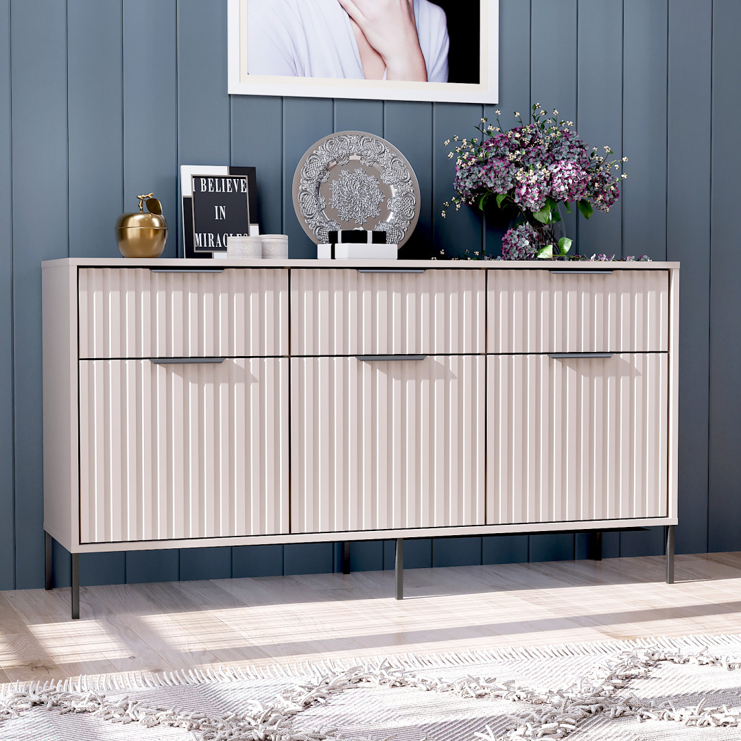 Комод "Атланта", А-03, Кашемір (150/80/42), МДФ, фото 1