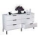 Комод "Атланта", А-04, Білий мат (150/80/42), МДФ, фото 2