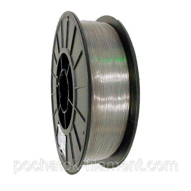 PETG філамент нитка пластик для 3D принтера Pochatok Filament 1,75 мм Безбарвний (прозорий), фото 1