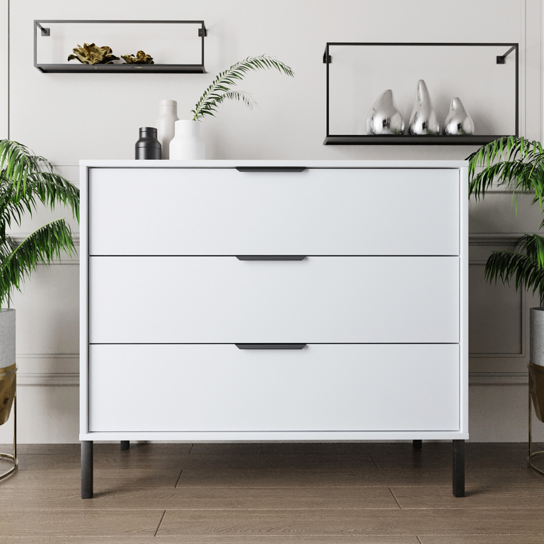 Комод "Жані", JN-012, Білий мат (100/87/50), фото 1