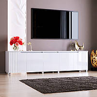 Тумба ТВ "Портленд", К-235, Білий глянець (200/53/40) МДФ