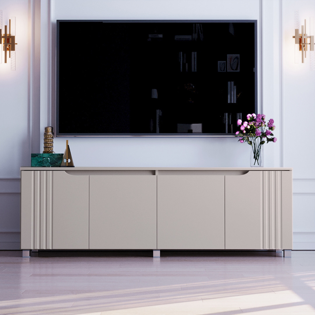 Тумба ТВ "Портленд", К-232, Кашемір (160/53/40) МДФ, фото 1