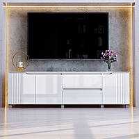 Тумба ТВ "Портленд", К-233, Білий глянець (178/53/40) МДФ