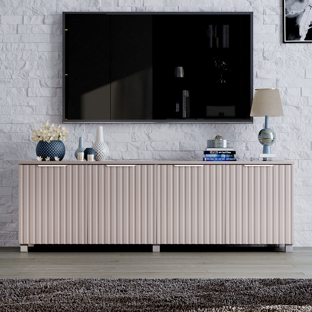 Тумба ТВ "Саванна", К-232, Кашемір (160/53/40) МДФ, фото 1