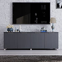 Тумба ТВ "Саванна", К-232, Антрацит / Графіт (160/53/40) МДФ