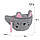 Сумка-бананка дитяча Kite Kids Sweety Cat K25-2577-1 27x15x6,5 сірий, фото 3