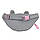 Сумка-бананка дитяча Kite Kids Sweety Cat K25-2577-1 27x15x6,5 сірий, фото 4