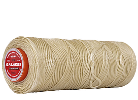 Galaces 1.00 мм бежевий (S006) плоский шнур вощений по шкірі (картон)