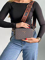 Женская сумка Michael Kors Snapshot Brown S120 крутая молодежная сумка через плече