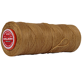 Galaces 1.00 мм темно-бежевий (S007) плоский шнур вощений по шкірі (картон)