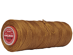 Galaces 1.00 мм світло-коричневий (S009) плоский шнур вощений по шкірі (картон)