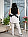 Стильний і практичний двокольоровий костюм трійка чорно-білого кольору, фото 3