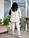 Стильний і практичний двокольоровий костюм трійка чорно-білого кольору, фото 4