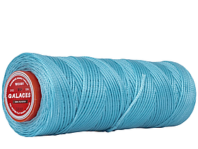 Galaces 1.00 мм блакитний (S010) плоский шнур вощений по шкірі (картон)