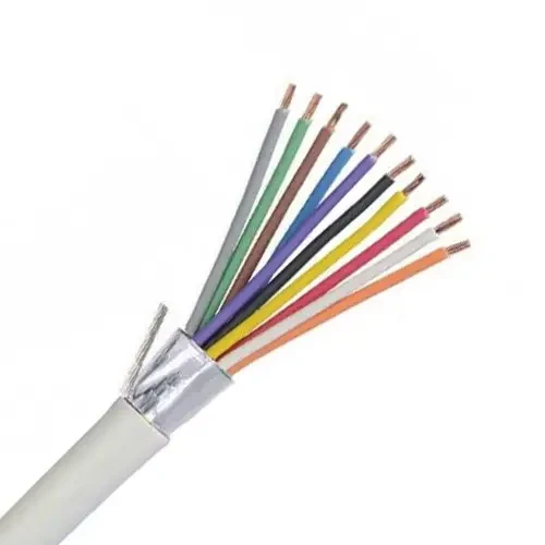 Кабель сигнальний 10x0,22 ССА в екрані EUROSAT, білий, 100 м