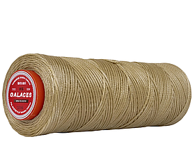 Galaces 1.00 мм темно-бежевий (S016) плоский шнур вощений по шкірі (картон)