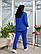 Стильний і практичний двокольоровий костюм трійка синьо-білого кольору, фото 5