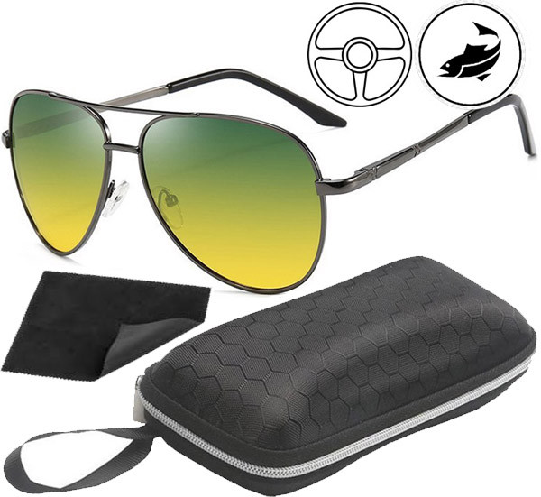 Окуляри сонцезахисні Кольорові чорна оправа, фото 1