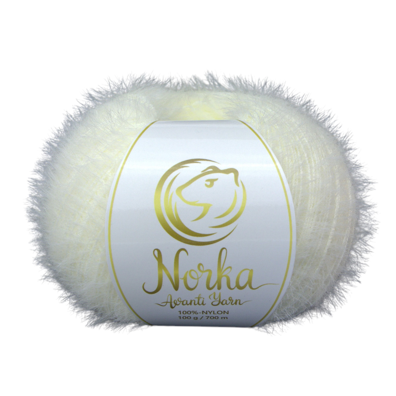 Avanti Yarn NORKA (Аванті Ярн Норка) № 843 кремовий (Пряжа нейлон, нитки для в'язання)