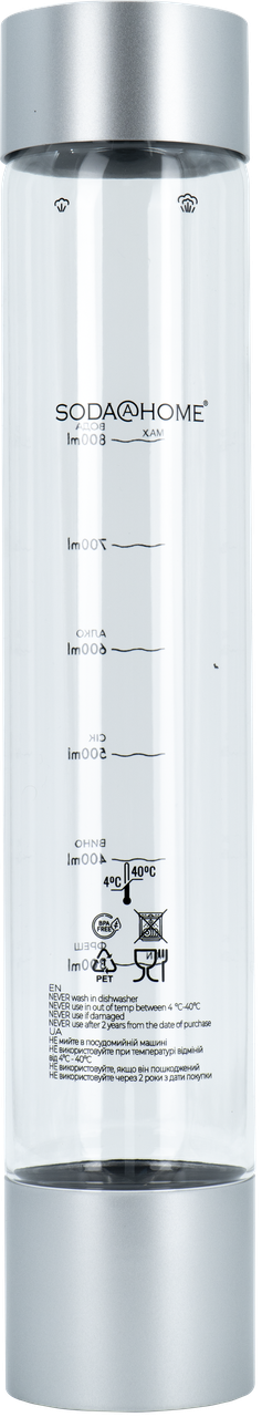 Пляшка SODA@HOME Mercurius silver 1000 ml