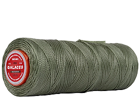 Galaces 1.00 мм папороть (S026) плоский шнур вощений по шкірі (картон)