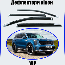 Дефлектори вікон, вітровики Kia Sorento 2020 -> (скотч) VIP