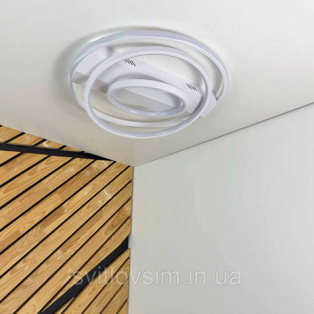 Світильник LED smart NITRO+пульт 100W 3000-5000K IP20 білий круг, фото 1