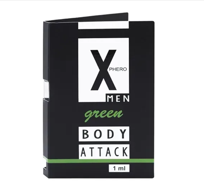 Парфуми з феромонами для чоловіків X phero Men Green Body Attack, 1 ml